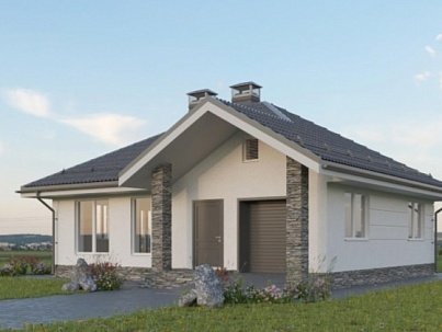 Одноэтажный дом 90м2 — строительство домов в Иваново от Л-Строй